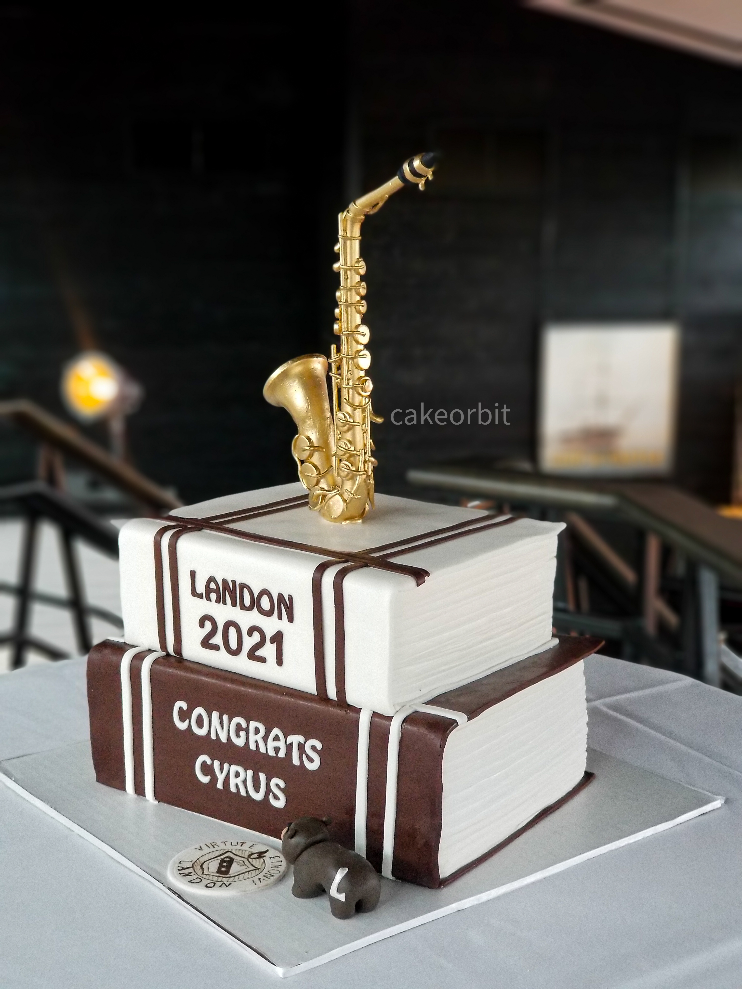 Saxophone Cake Topper, Any Name/Date, Personalized Topper, LT1236 | eBay